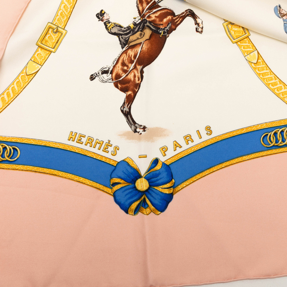 Pre-Loved Hermes Ecole Francaise d Equitation Silk Scarf 90 - Picture 2 of 8